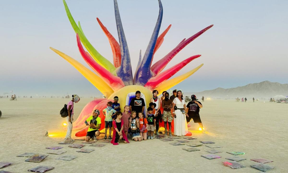 Students' curiosity fuels art piece at Burning Man 2025