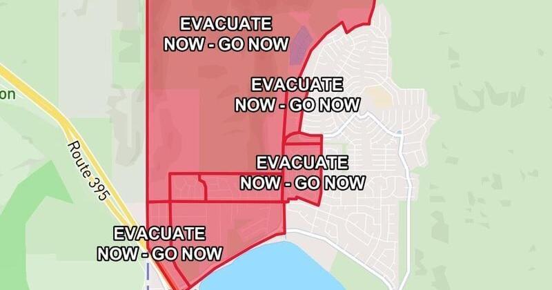 Evacuation order in effect for parts of Cold Springs due to Bug Fire