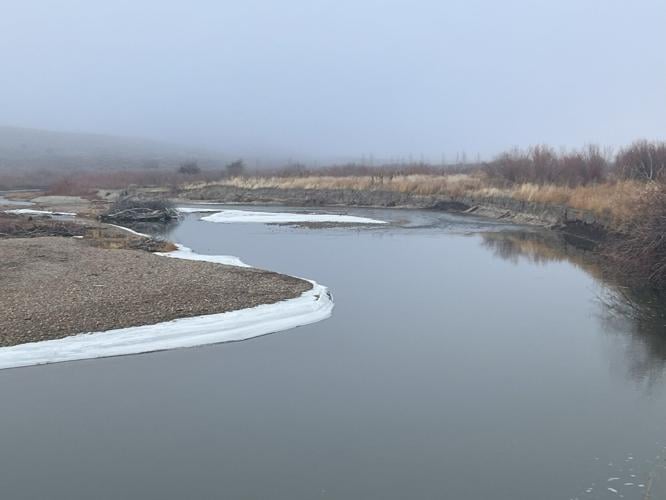 Icy river