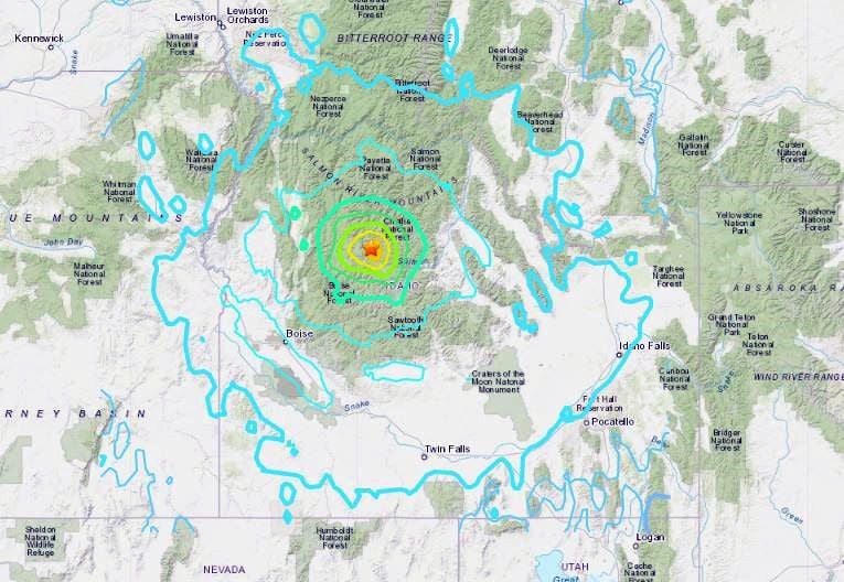 Idaho rocked by earthquake Stanley, near epicenter, appears to be OK