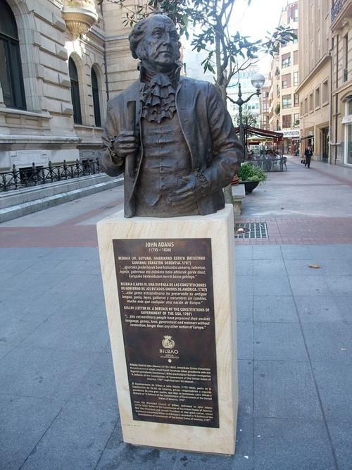 John Adams statue in Bilbao
