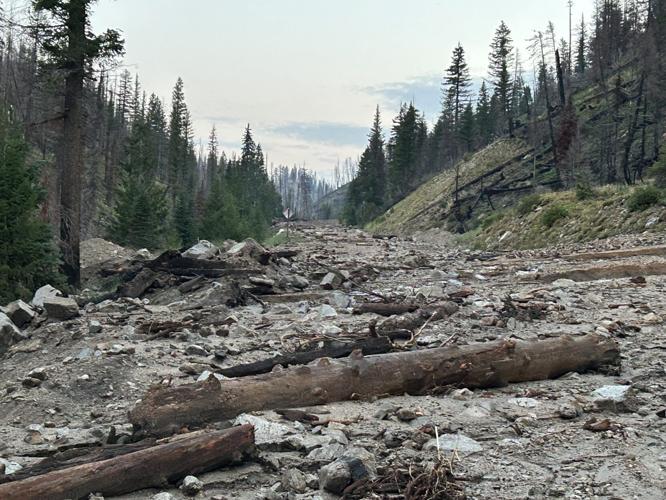 SH-21 closed from Grandjean to Banner Summit after mudslide