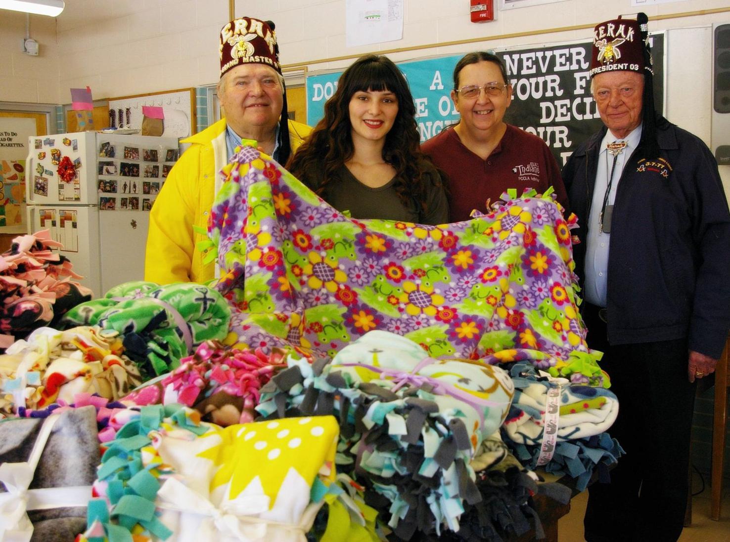 Elko FCCLA donates blankets to Shriners Hospital