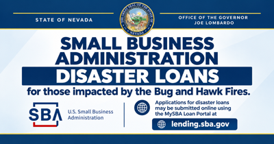 Bug and Hawk Fire Survivors May Now Apply for Small Business Administration Disaster Assistance Loans