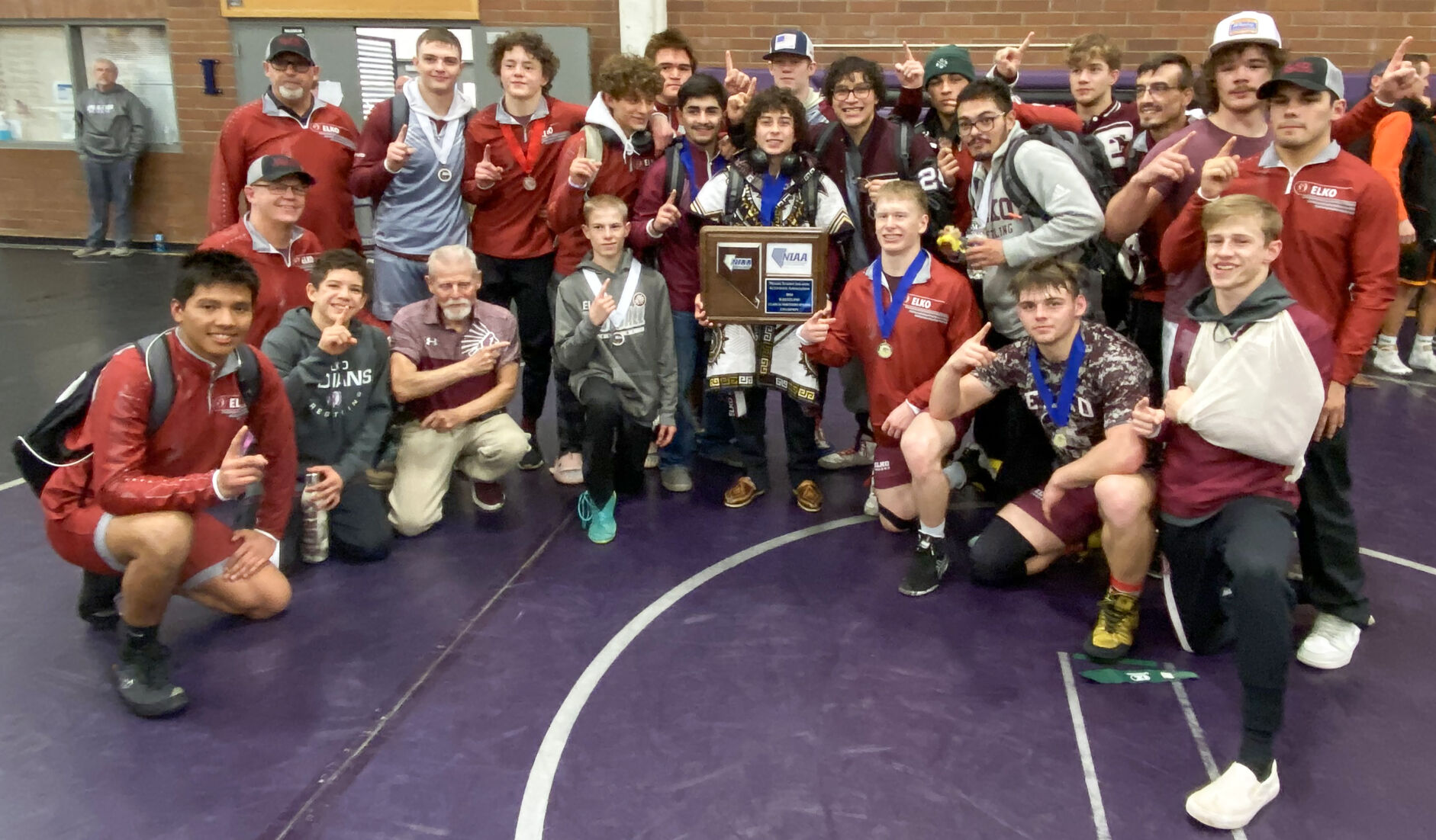 Elko wins 3rdconsecutive regional wrestling title