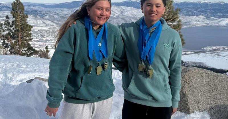 Brother-sister duo are Nevada state ski racing champions