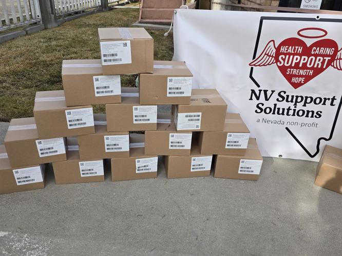 Stacked cartons