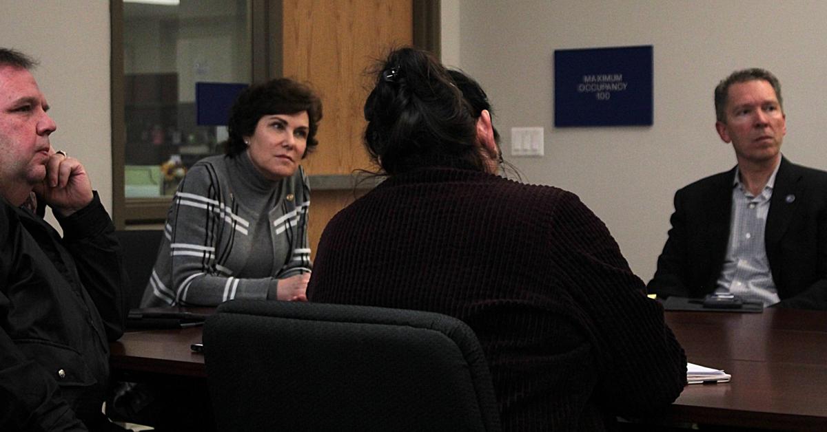 Chip Stone, U.S. Sen. Jacky Rosen, Mayor Reece Keener