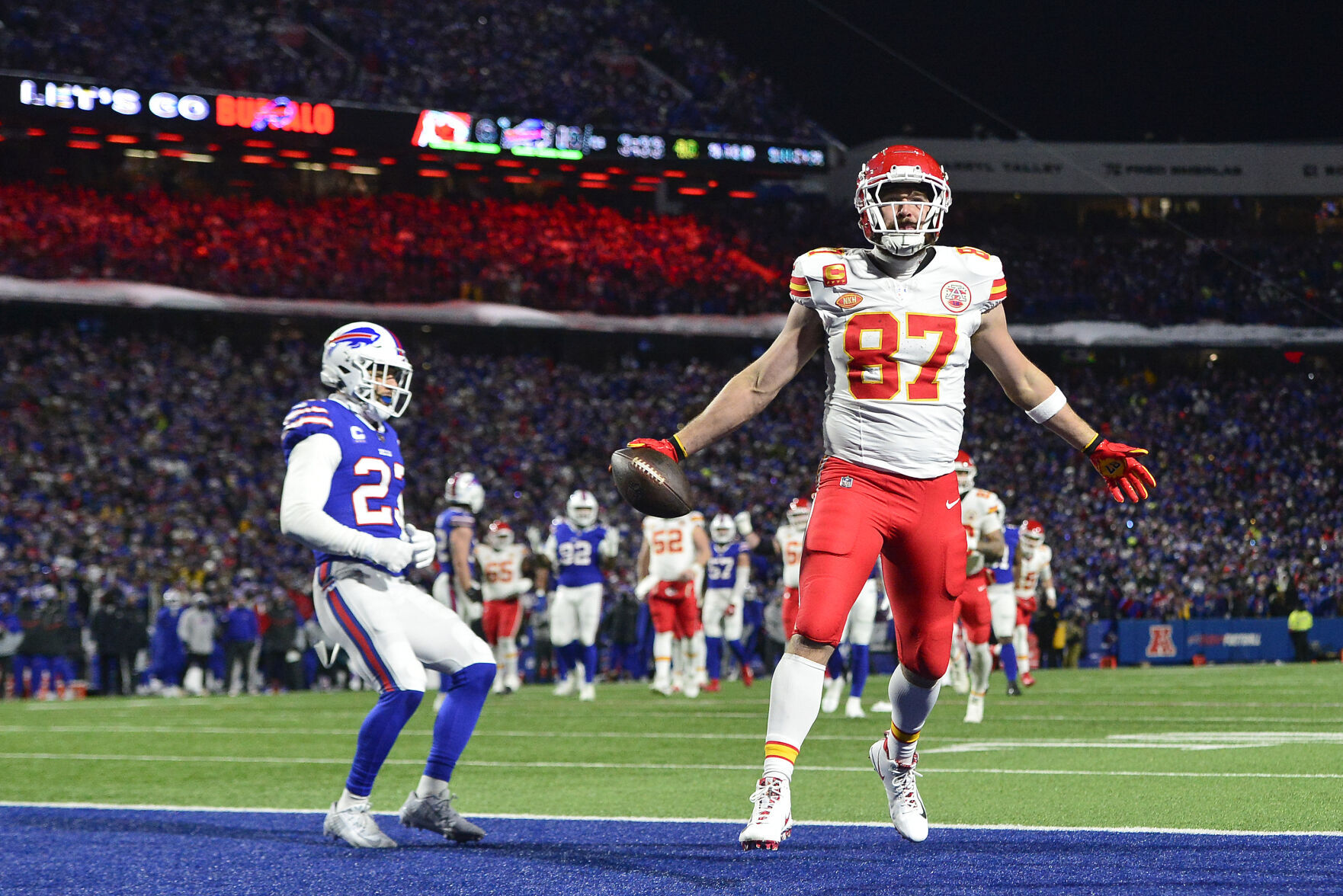 Kelce Scores Twice And Chiefs Beat Bills 27-24, Advance To AFC Championship