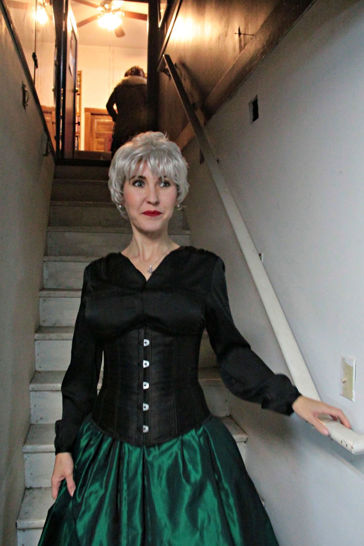 Poe backstage Heidi DuSoleil