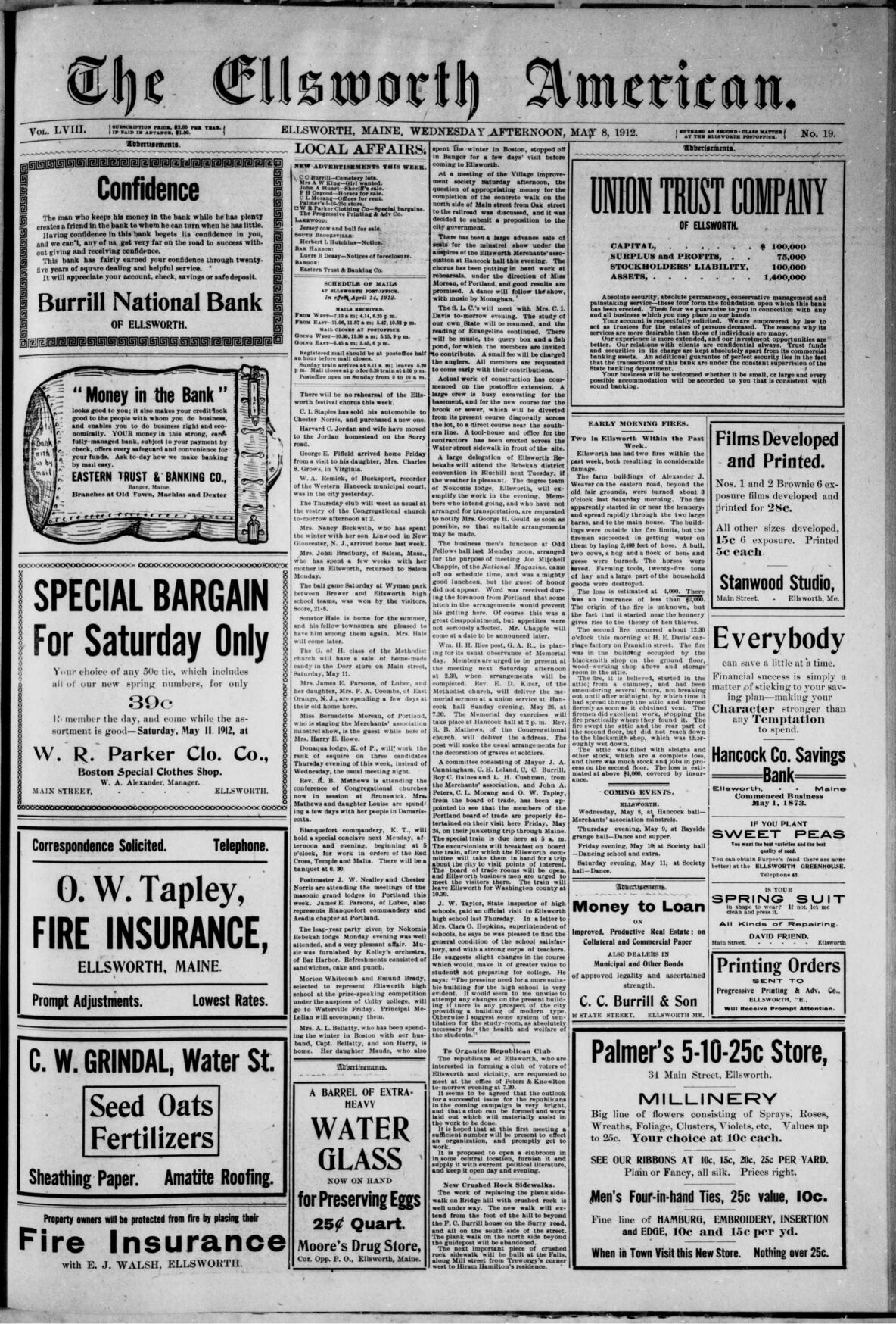 This Week in History May 8, 1912 History