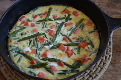 asparagus omelet barbara damrosch photo