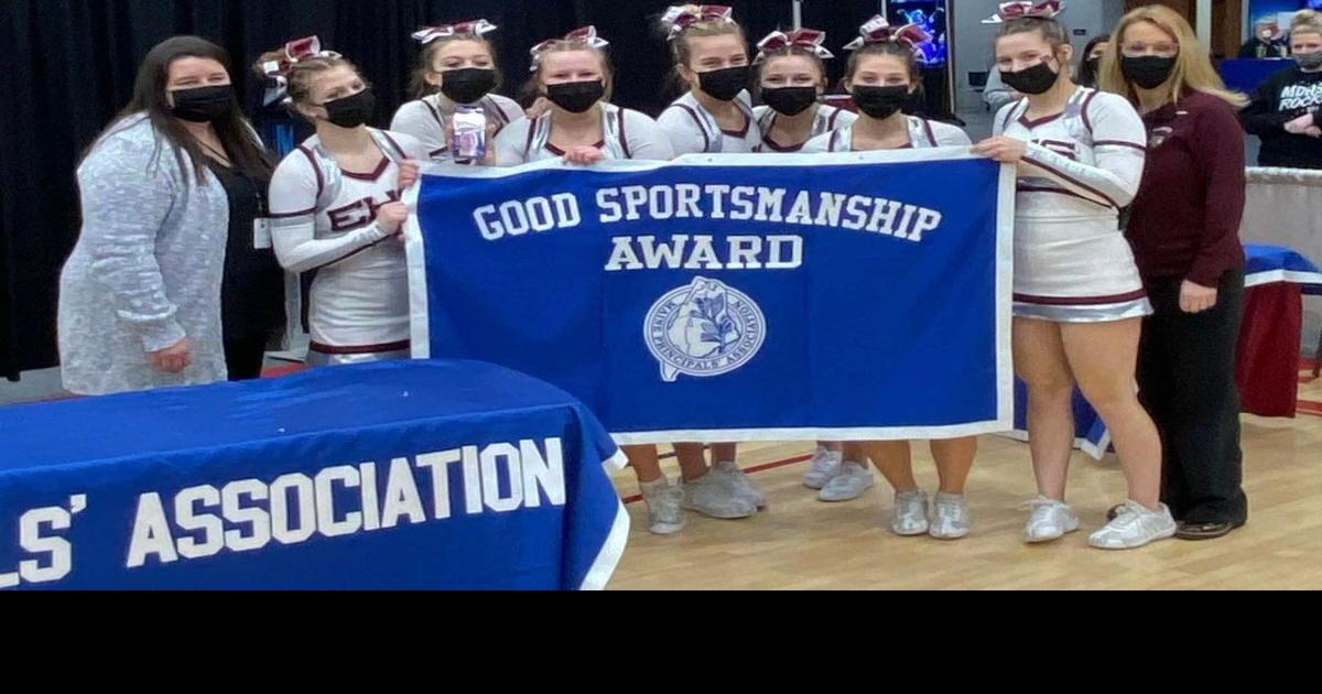 EHS cheer places 3rd at states, receives Good Sportsmanship Award Cheering
