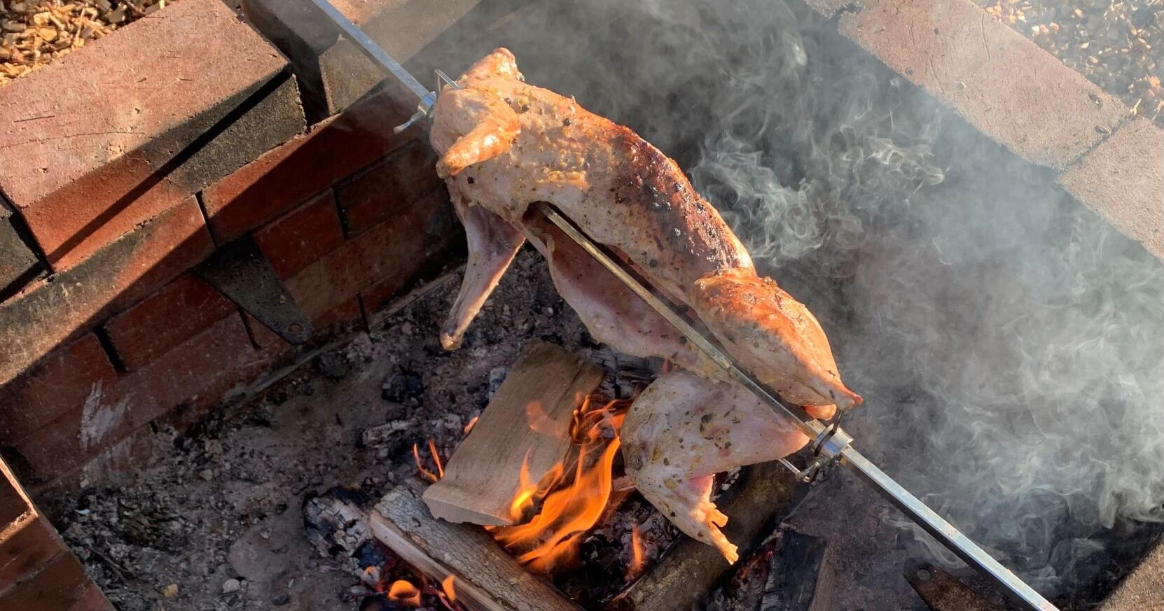 Maine Dish: Wood-roasted rabbit on a stick - Vimarsana News