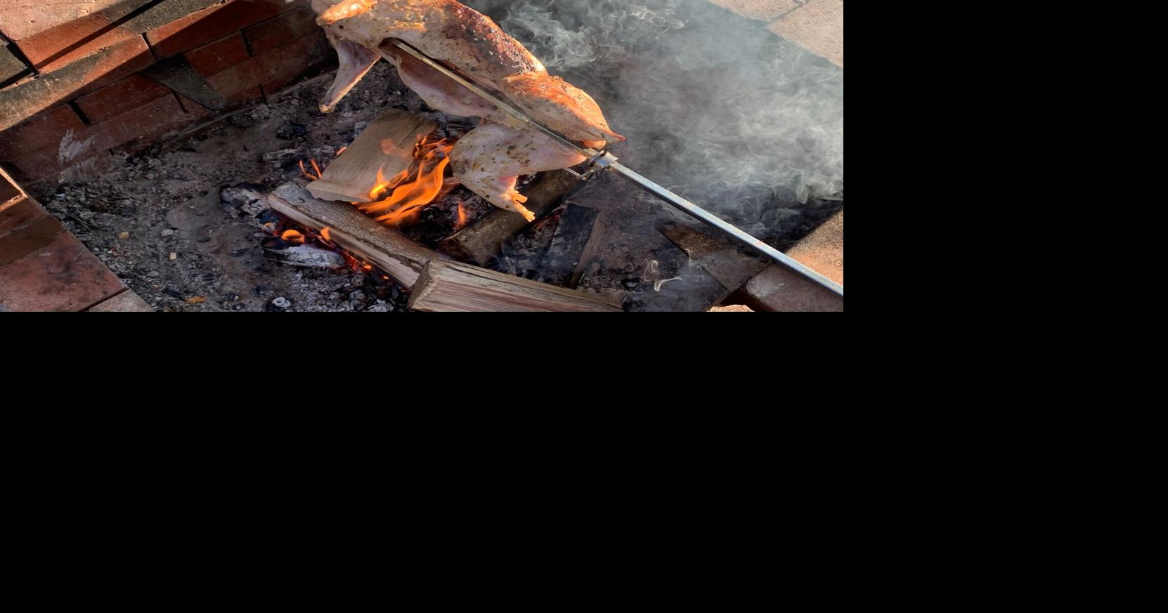 Maine Dish: Wood-roasted rabbit on a stick | Maine Dish ...