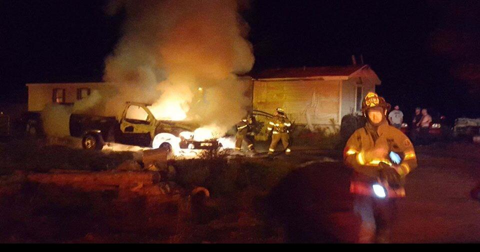 Bucksport fire destroys two cars News