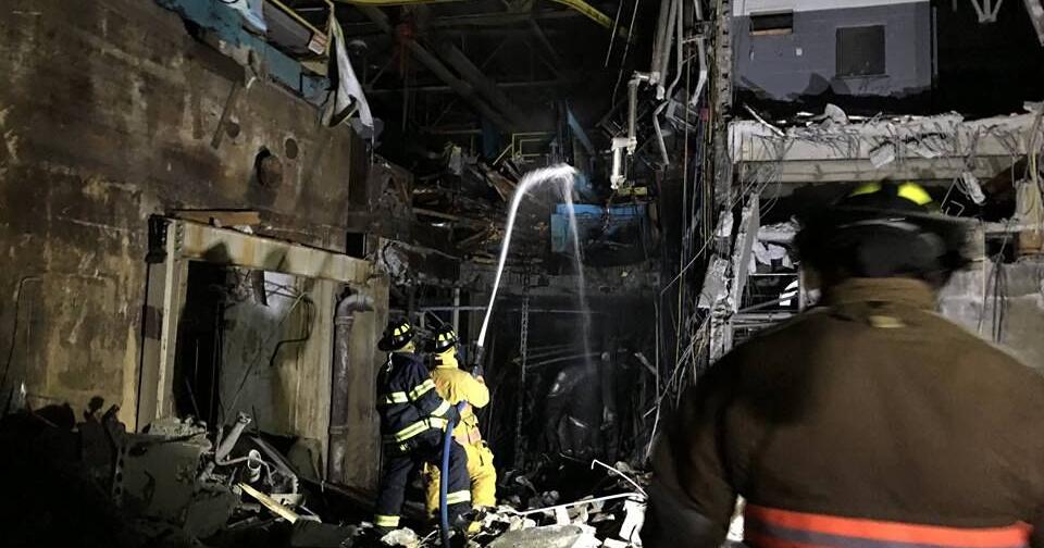 Firefighters fight ice and fire at the old paper mill | News ...