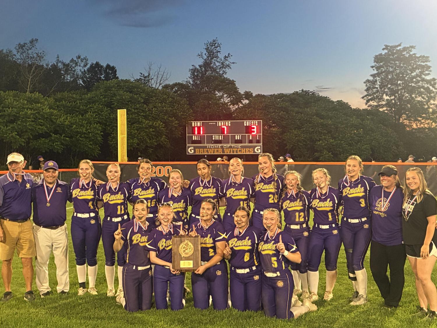 Clement, Shute power Bucksport softball to fourth straight Class C North regional championship