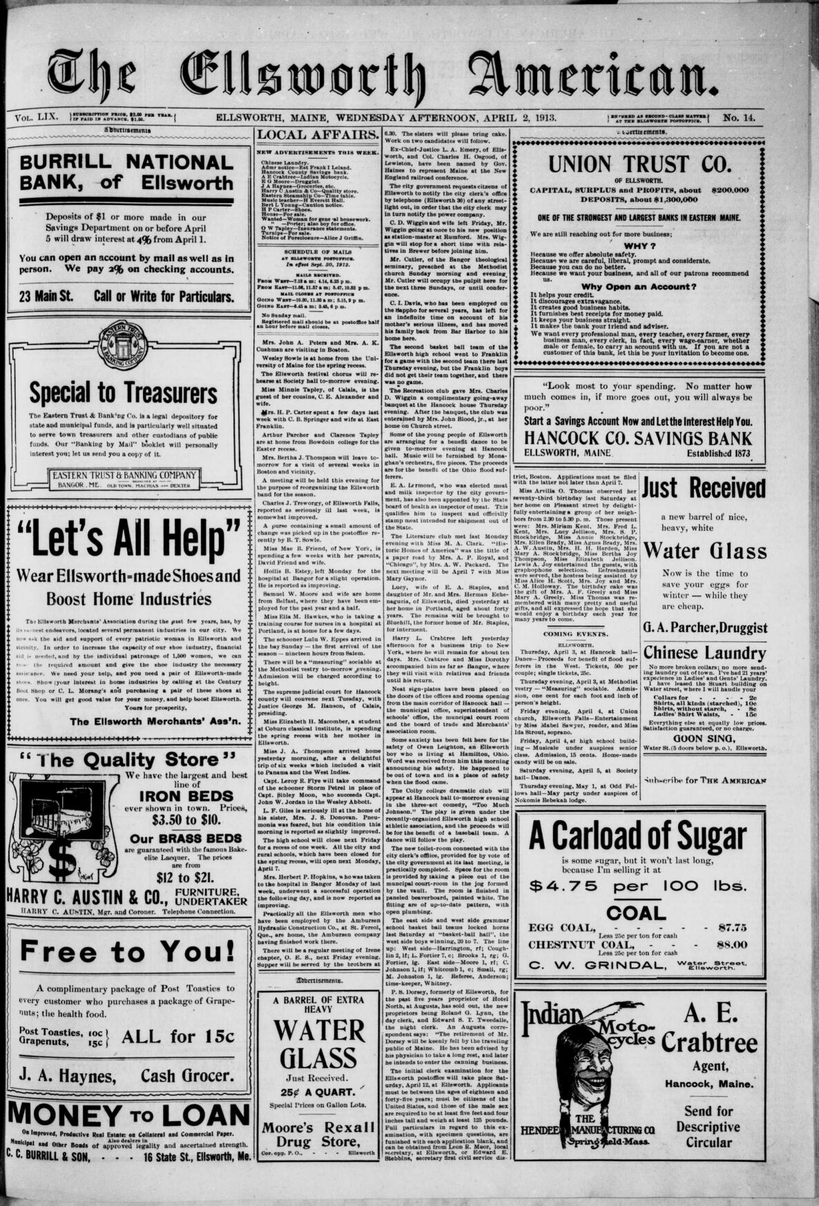 This Week in History April 2, 1913 History