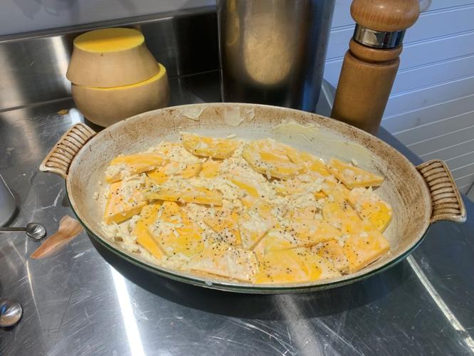 Maine Dish Squash and apple gratin offers a wealth of winter eating