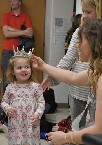 Kathryn McCleave wears crown