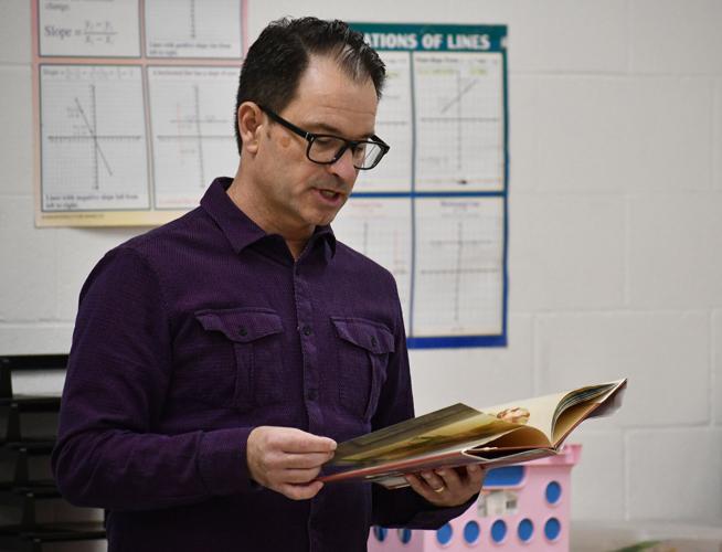 Troy Merseal reads at Family Reading Night