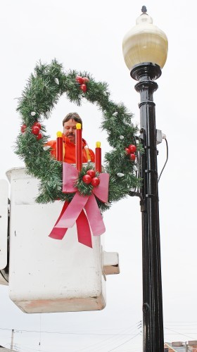 Hang Downtown Wreaths