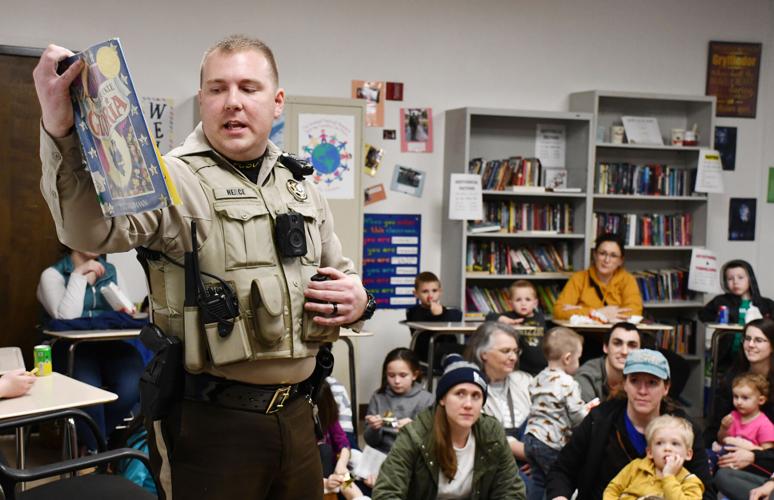 Christoper Neace reads at Family Reading Night