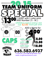 Trophies T's & More - $13 Uniform Special