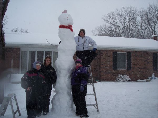 Spring Snowman