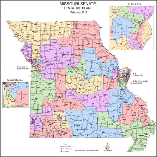 Commission Approves New Missouri State Senate Districts | State News ...