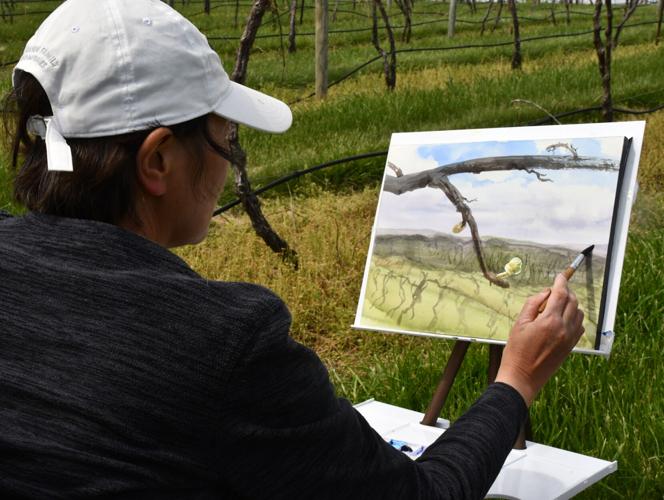 Ping Yan at Augusta Plein Air