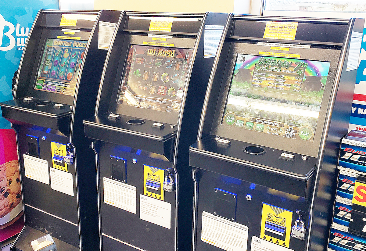 Gas station gambling machines