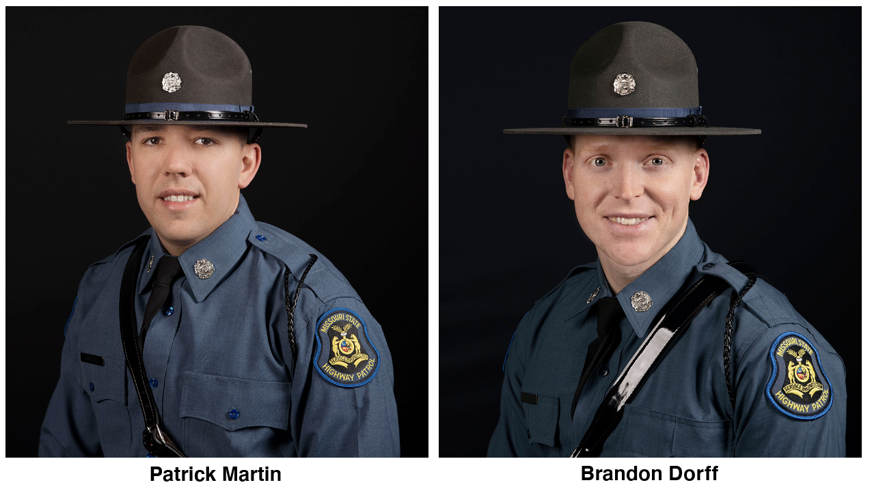 Patrick Martin, Brandon Dorff members of the Missouri Highway Patrol