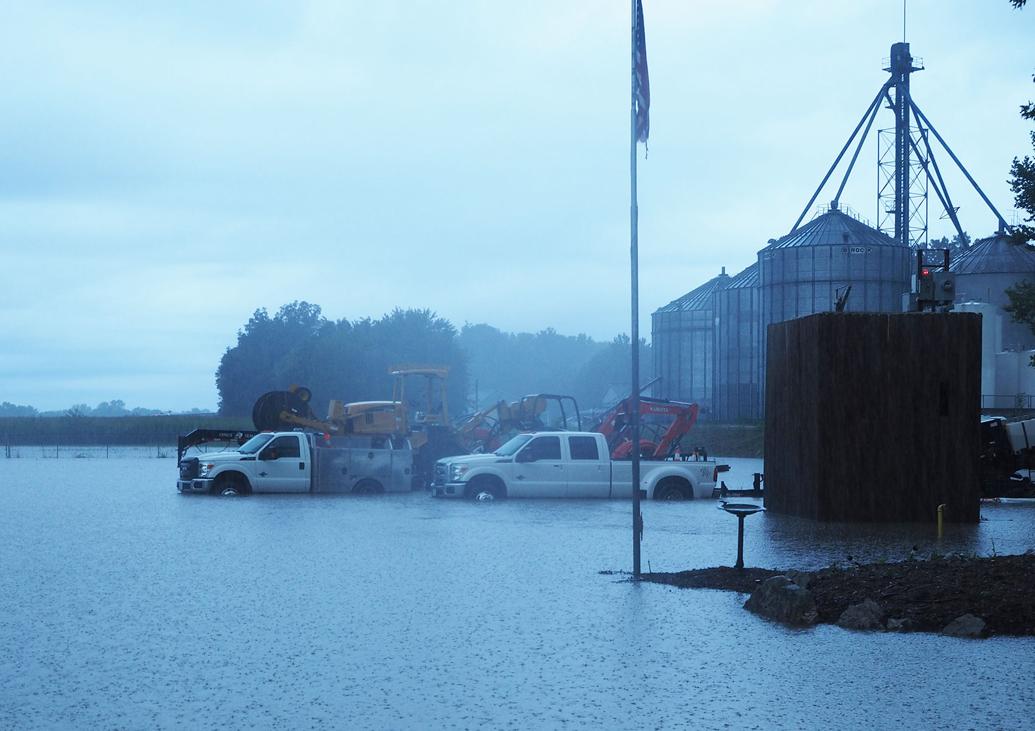 Four Inches of Rain Flooded Downtown Marthasville August 26 Local