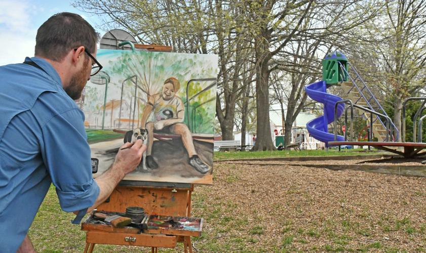 Tim Davison at Augusta Plein Air
