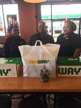 Cornerstone Subway Presents Lunch To Jackson Feild Residents News Emporiaindependentmessenger Com