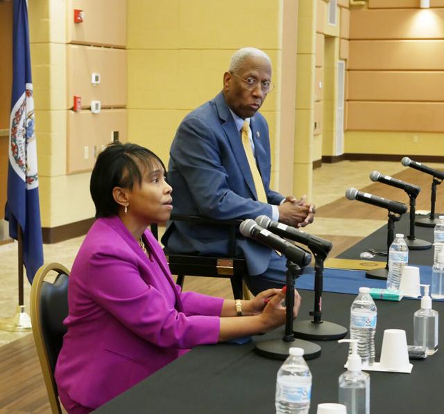 McEachin holds USPS Town Hall at Golden Leaf Commons in Emporia