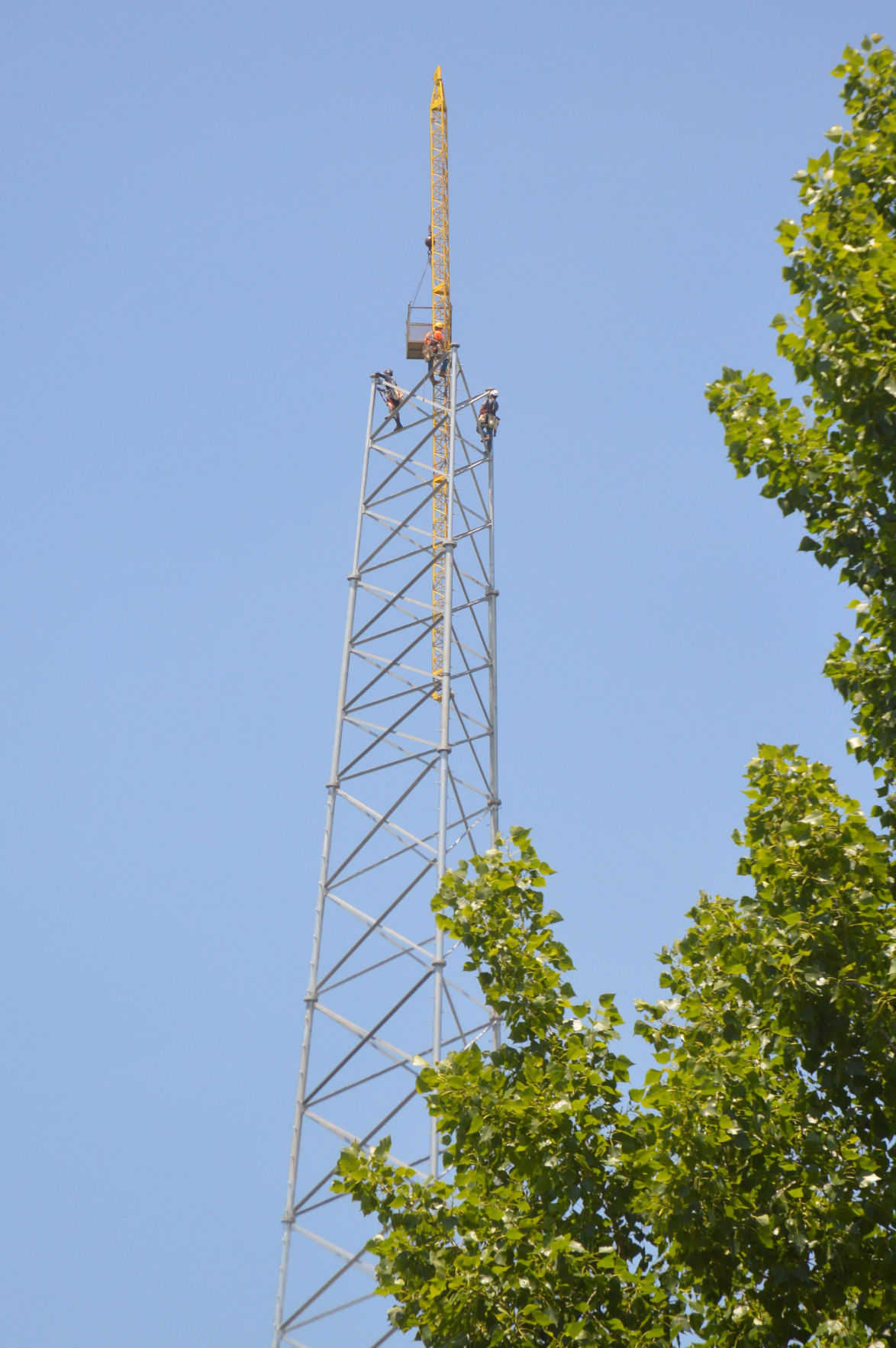 HELLO? HELLO? Cell tower under construction in Salem community Local News enewscourier image