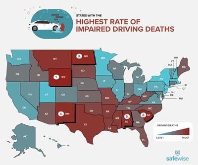 alabama fatalities deaths ranks fewest enewscourier safewise