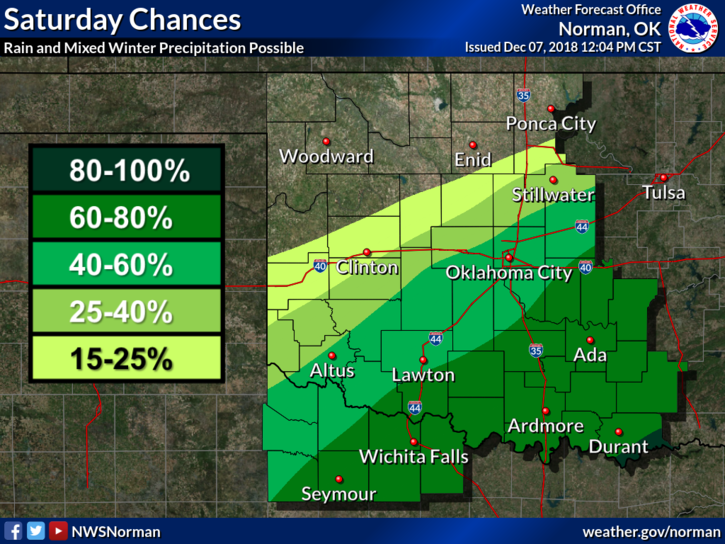 Updated: Enid area out of winter storm watch, only 20 percent chance of ...