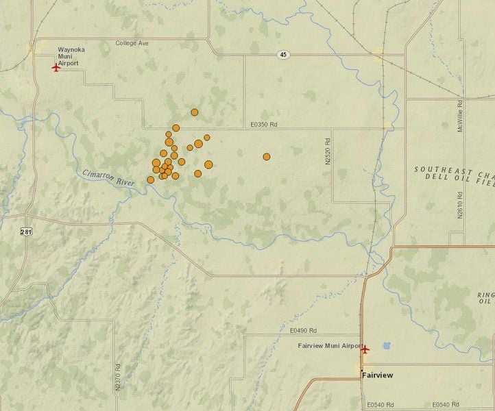 Earthquake swarm shakes northwest Oklahoma | Local News | enidnews.com