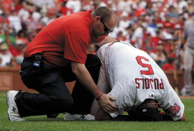 Pujols out six weeks with wrist injury from weekend collision