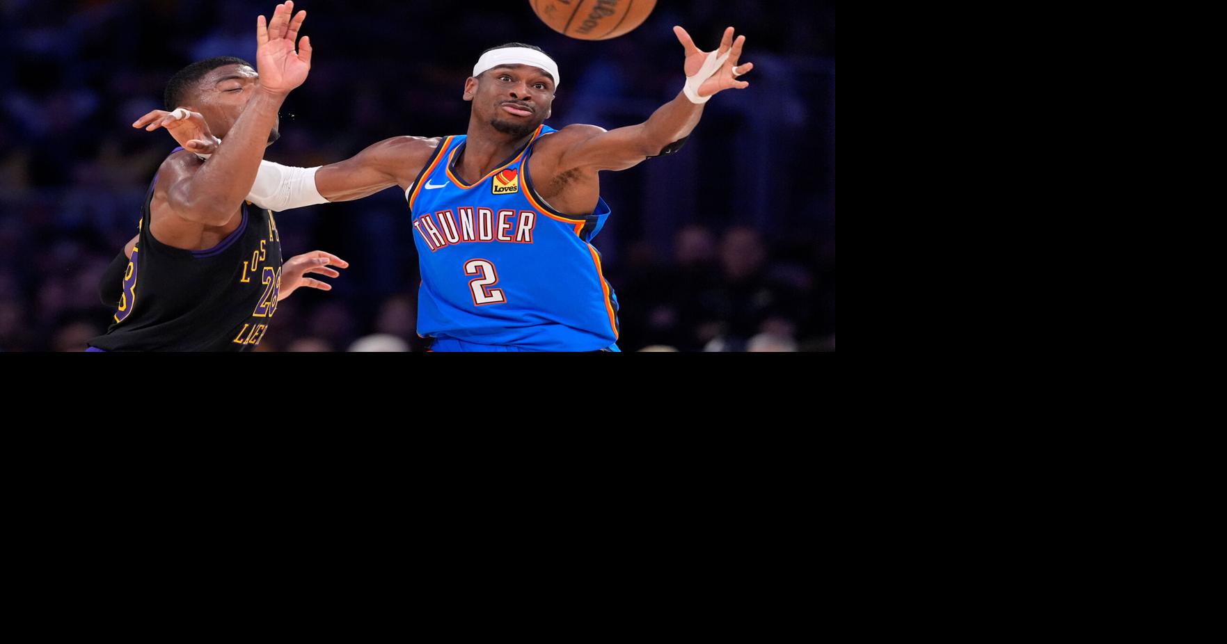 Champion Thunder hold off tenacious Lakers 115-…