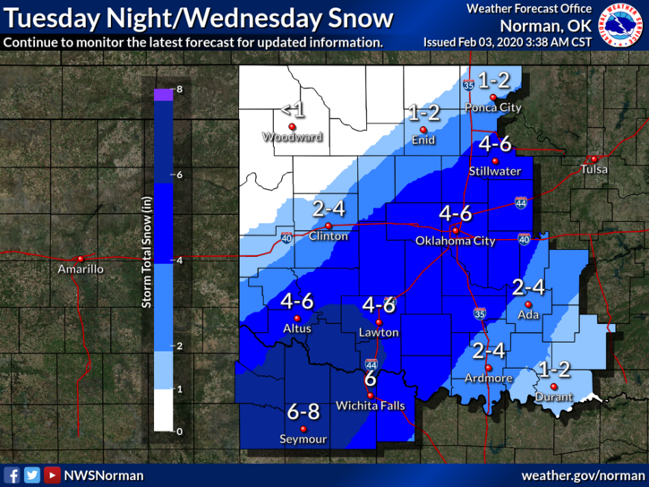 UPDATED Colder temperatures, snow in forecast for Enid area News