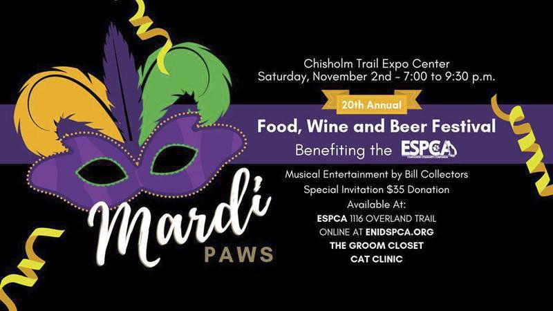 Enid Spca Fundraiser Mardi Paws To Offer Good Wine Beer And Food