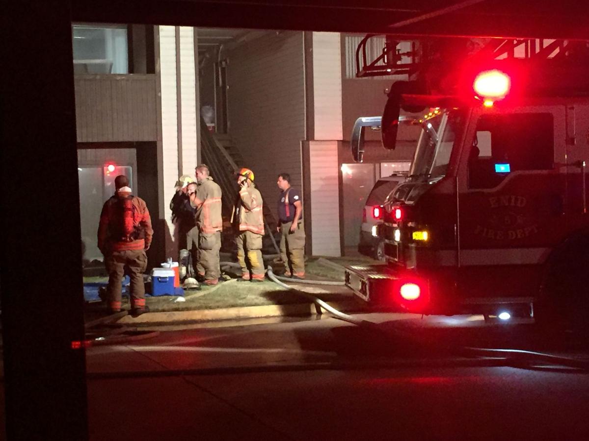 enid firefighters battle apartment complex blaze | local news enid firefighters battle apartment complex blaze | local news
