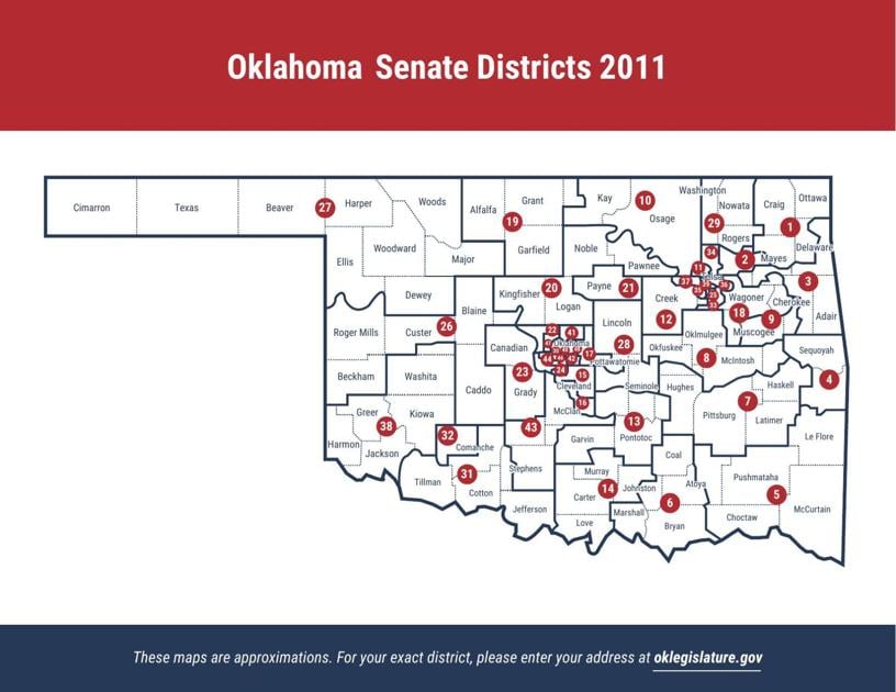 Oklahoma Senate district map