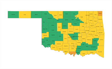 OSDH: State sees more yellow counties as Garfield County stays green, News