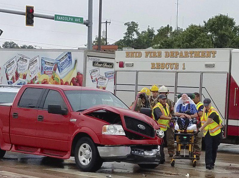 Enid man injured in crash Local News